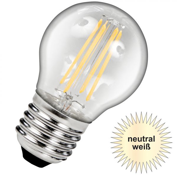 LED Birne E27, 4W, 510lm neutralweiß Filament