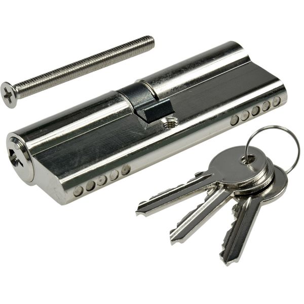 Sicherheitszylinder 80mm 40/40 mit 3 Sicherheits-Schlüsseln