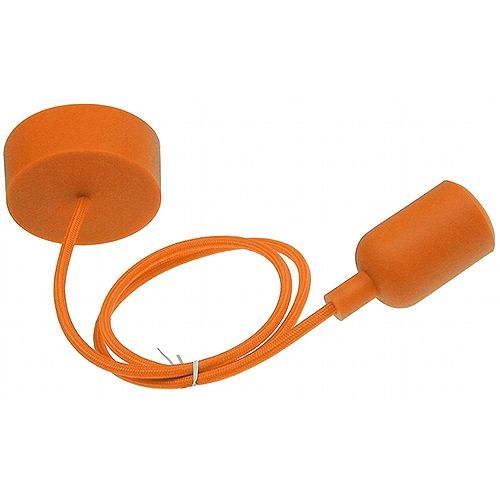 E27 Lampenaufhängung Silikon - Summer Orange