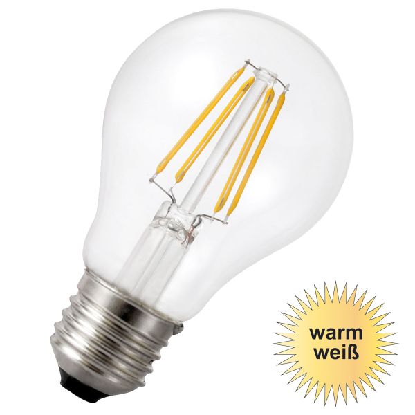 LED Birne E27, 6.8W, 1450lm warmweiß Filament LED