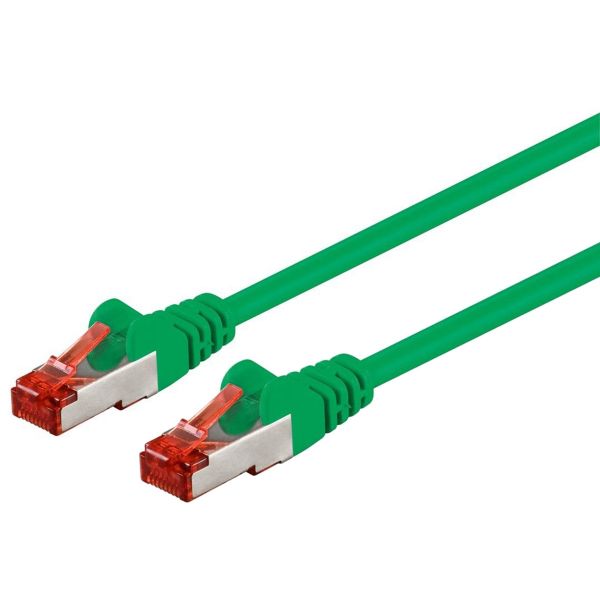 Patchkabel Cat6, S-STP Pimf-Kabel, 0.25m, grün