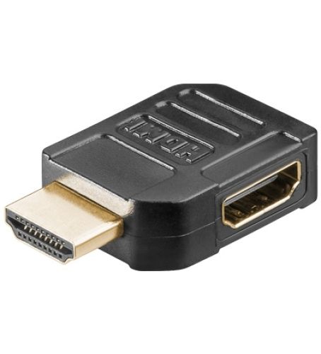 HDMI-Adapter, St.-Bu., rechtwinklig, Goldkontakte
