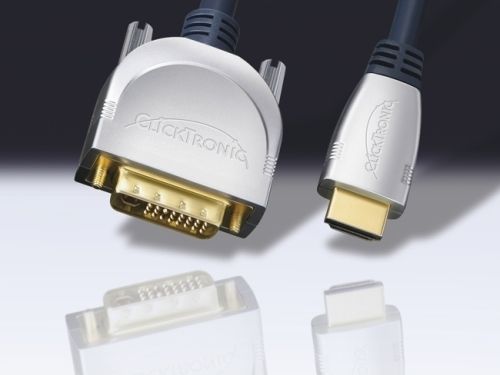 HDMI-Kabel 15.00m, HDMI > DVI Clicktronic