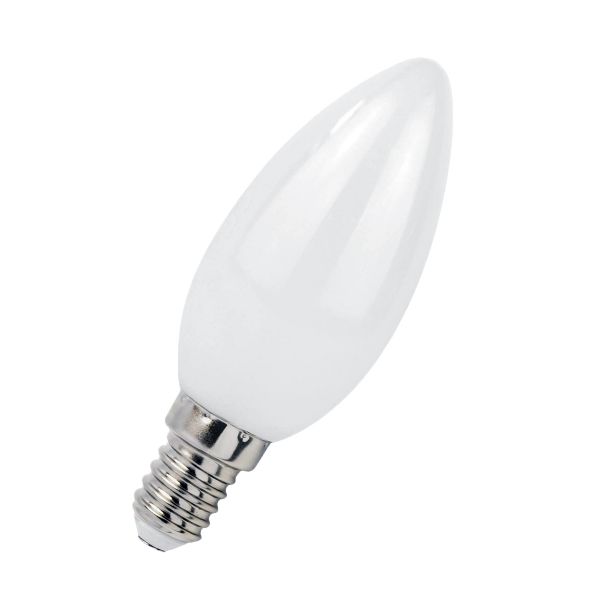 LED Kerze E14, 6W, 800lm, neutralweiß Weißglas
