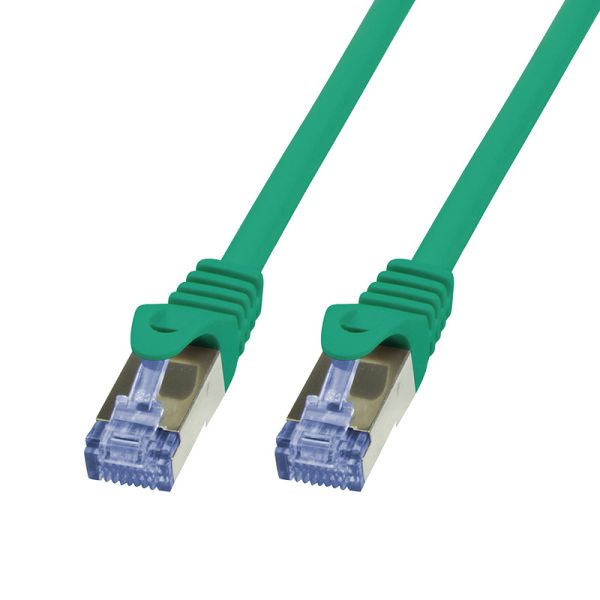 Patchkabel Cat6a, S-FTP Pimf-Kabel, 1.5m, grün