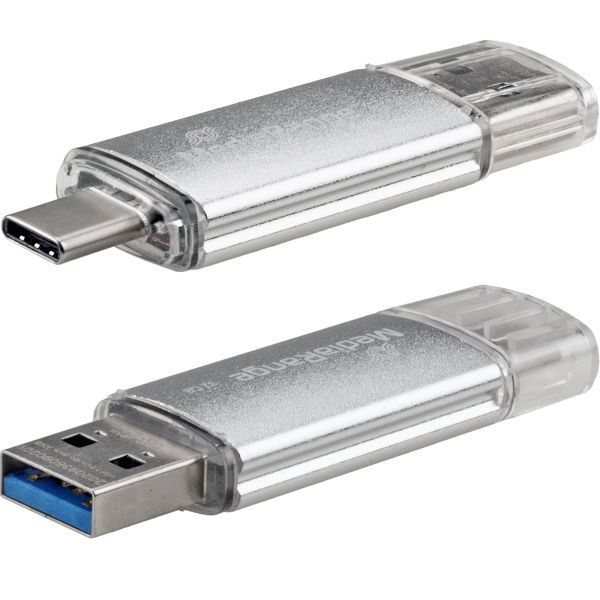 64 GByte USB-C Combo Flashstick, USB 3.0