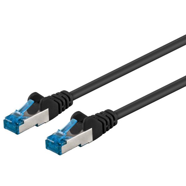 Patchkabel Cat6a, S-FTP Pimf-Kabel, 5m, schwarz