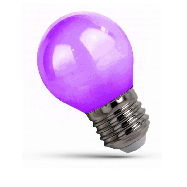 LED Birne E27, 4W Deko lila