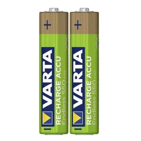 2 Stück AAA-Akkus, 550mAH Varta, endless-recharge