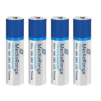 Micro-Batterien, 4 Stück, MediaRange Alkaline