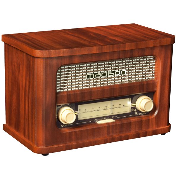 Nostalgie Radio MADISON im Holzdesign, Bluetooth, FM-Radio