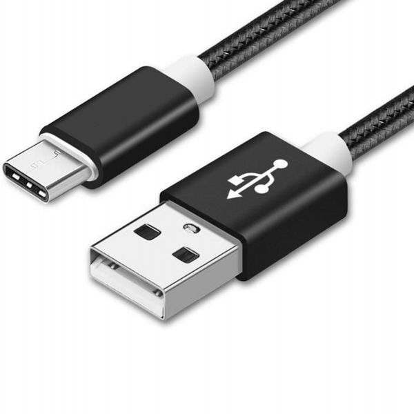 USB Kabel Type-C - 1,0 Meter robuster Gewebemantel
