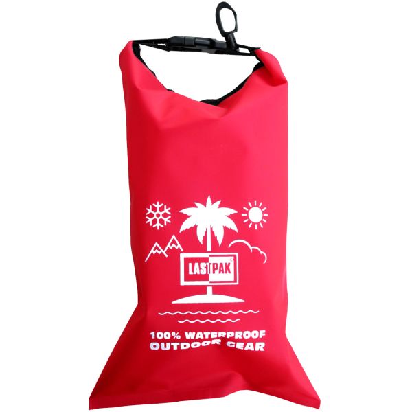 Wasserdichte Tasche 2l für Gepäck Wertsachen rot