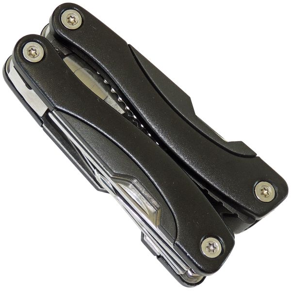 Multi-Tool Taschenmesser mit 9 Funktionen, schwarz