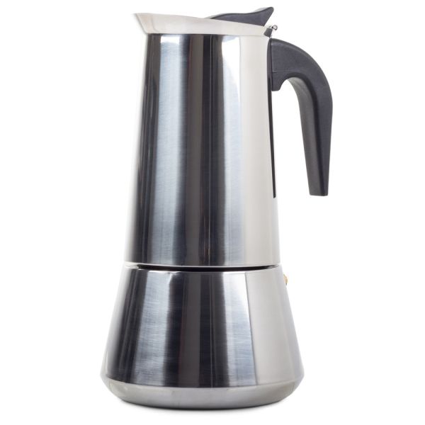 Espresso Kocher bis 12 Tassen / 600ml Edelstahl