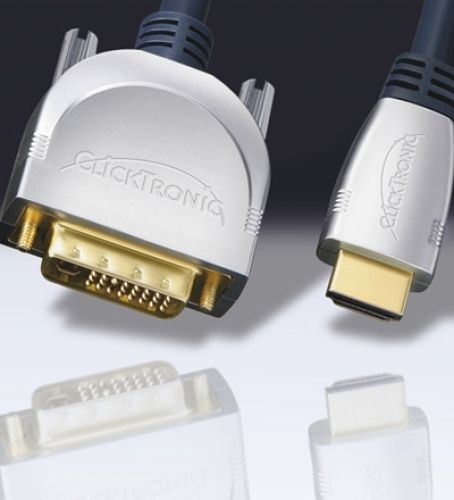 HDMI-Kabel 5.00m, HDMI > DVI Clicktronic