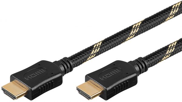 HDMI Kabel 180cm, mit Textil-Schutzmantel