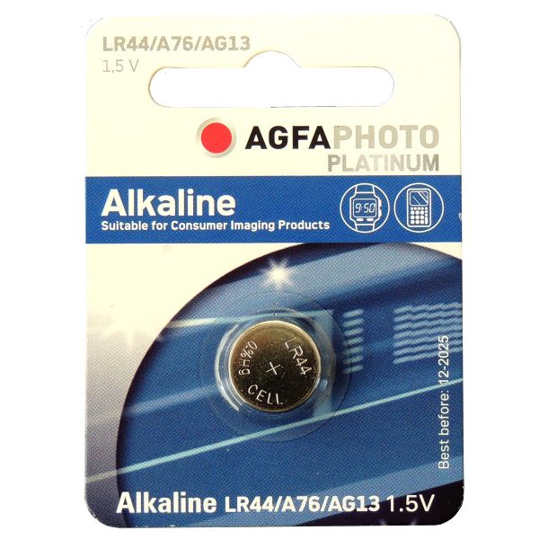 Knopfzelle LR44 Alkaline von AGFAPHOTO