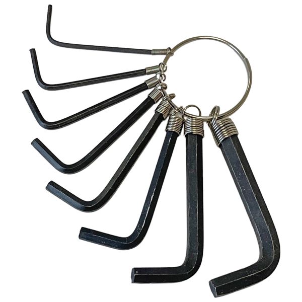 8tlg. Schlüsselsatz Inbus-Schlüssel am Ring 1,5 bis 6mm