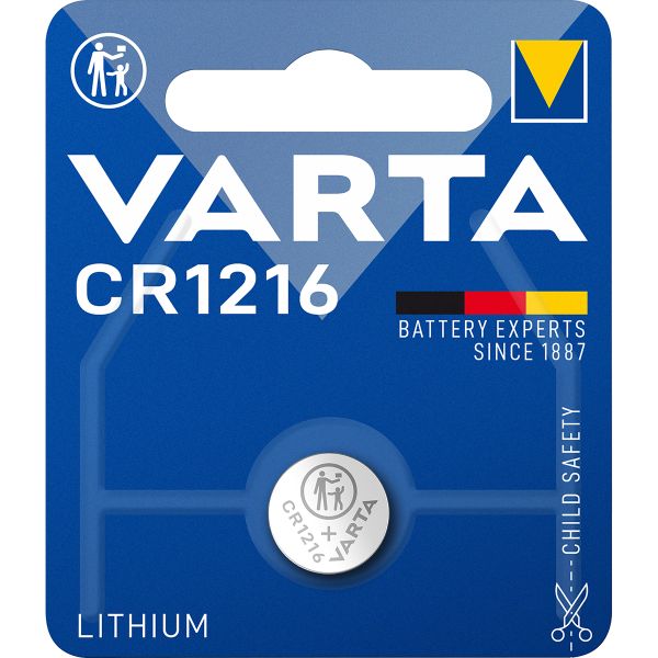 CR1216 - Lithium-Knopfzelle, 3V Varta