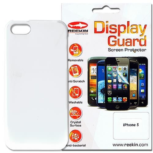 Cover + Displayschutz für iPhone 5/5S, weiss