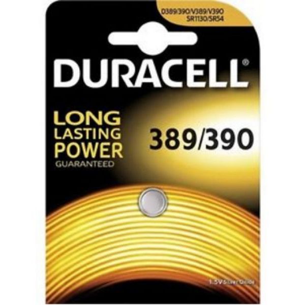 Duracell 1,5V Silberoxid 389/390 Knopfzelle