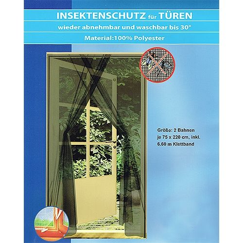 Insektenschutz für Türen 75 x 220 cm, 2 Bahnen