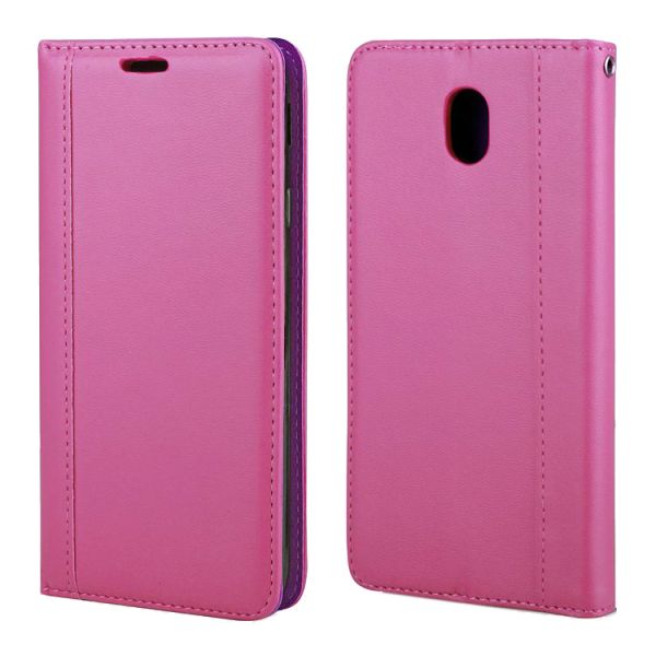 Flip Case "Elegance" für Samsung Galaxy J7 (2017) pink