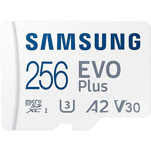 256 GB Samsung EVO Plus MicroSDXC Speicherkarte mit Adapter, 130MB/s