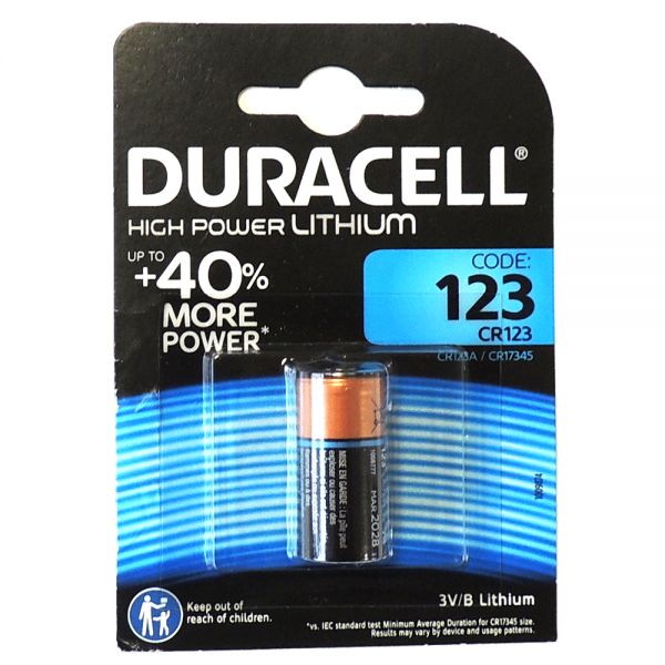 Duracell High Power Lithium Batterie CR 123 A