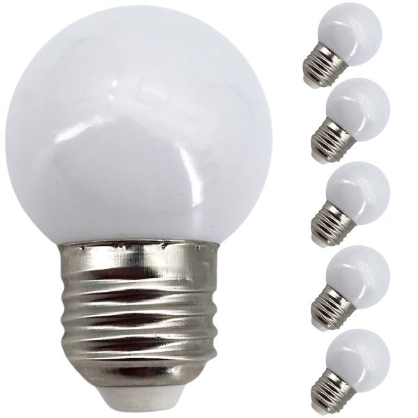 LED Birne für Lichterkette E27, 5er Set Licht warmweiß