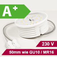 LED Einbaumodule statt GU10 oder MR16