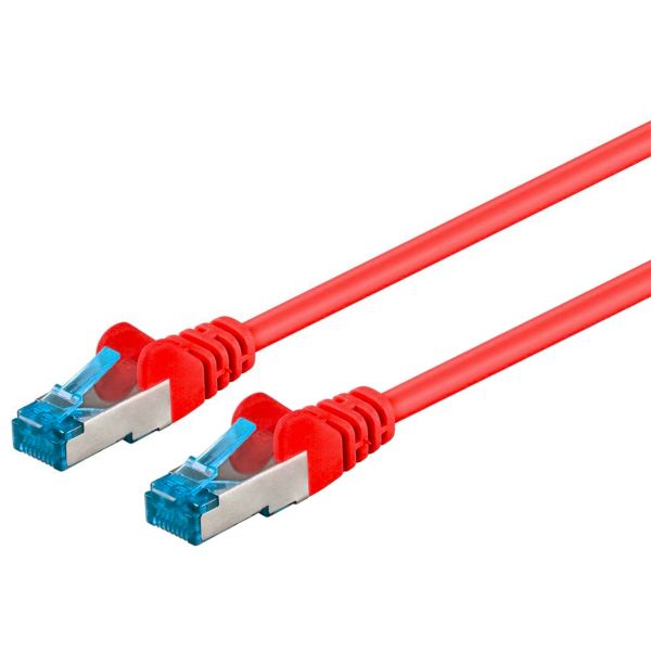 Patchkabel Cat6a, S-FTP Pimf-Kabel, 0.25m, rot