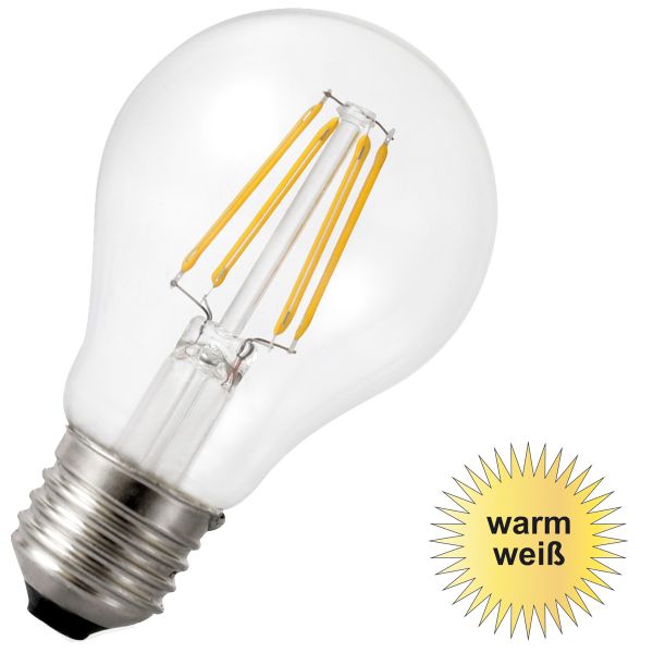 LED Birne E27, 4W 450lm warmweiß Filament
