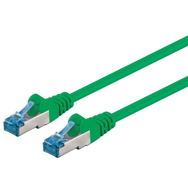 Patchkabel Cat6a, S-FTP Pimf-Kabel, 7.5m, grün