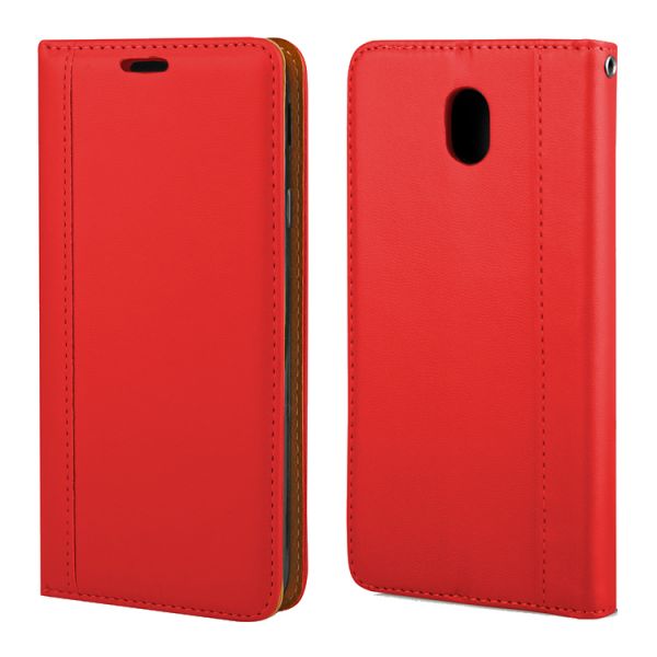 Flip Case "Elegance" für Samsung Galaxy J7 (2017) rot