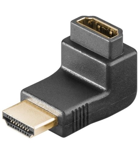 HDMI-Adapter, HDMI-Winkeladapter, Goldkontakte