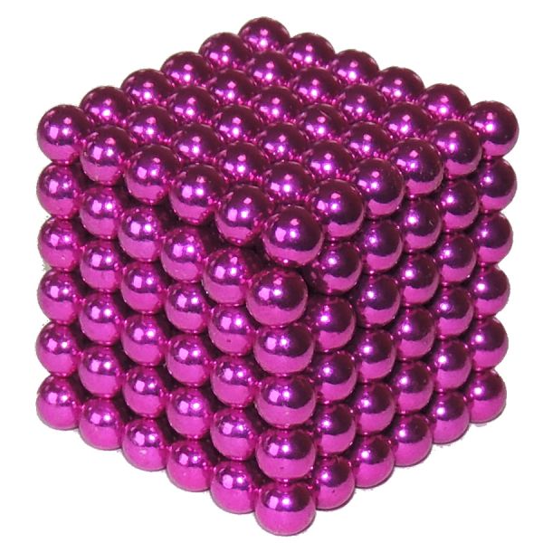 216 Magnetkugeln 5mm in der Box, Pink