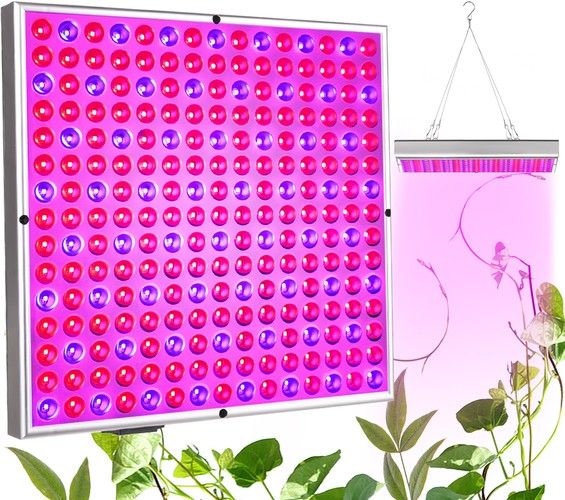 Pflanzenlicht Pflanzenlampe 45W LED Grow Light für Pflanzenwachstum, LED-Panel inkl. Seil-Kit