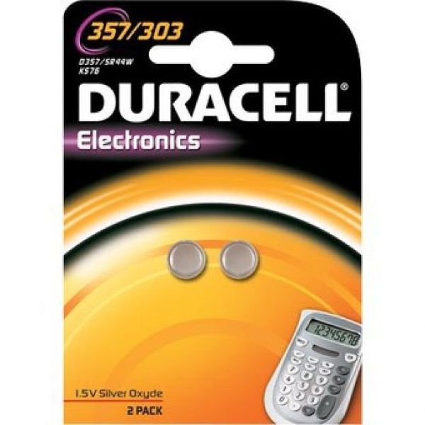 Duracell 1,5V Silberoxid 357/303 Knopfzelle