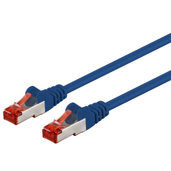 Patchkabel Cat6, S-STP Pimf-Kabel, 3m, blau