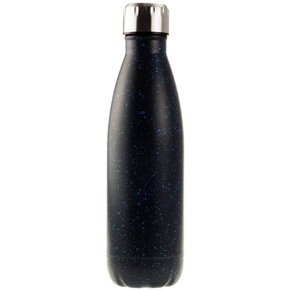 Thermoflasche 0,5L Edelstahl, Night-Design in schwarz/blau
