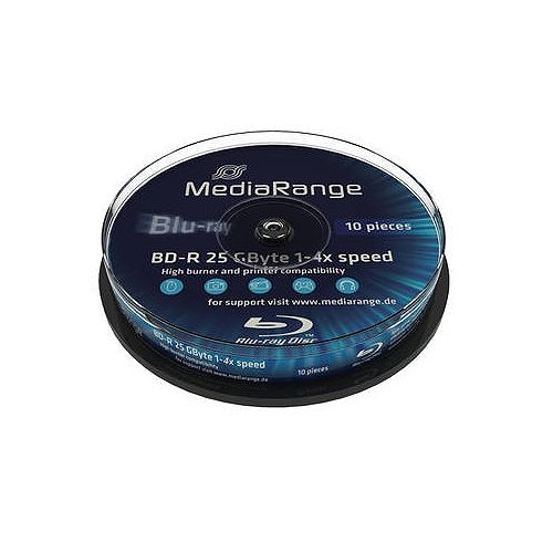 10 St. Blu-ray Rohlinge, MediaRange, 4x, 25GB