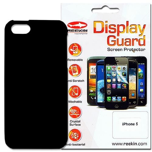 Cover + Displayschutz für iPhone 5/5S, schwarz