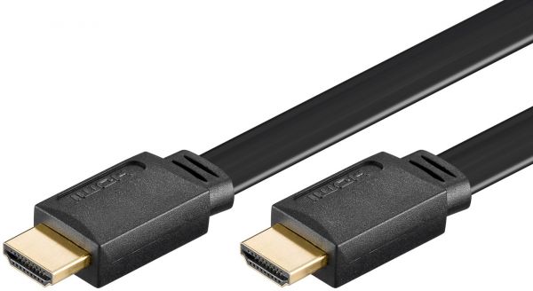 HDMI Kabel 1.0m, Flachkabel mit Ethernet