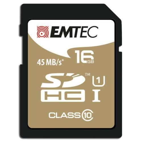 SDHC Card, Class 10, 16.0 GByte Emtec Gold