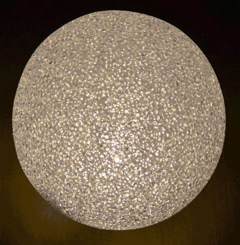 LED Kugel 'Kristall' - Durchmesser 18cm Farbwechsel