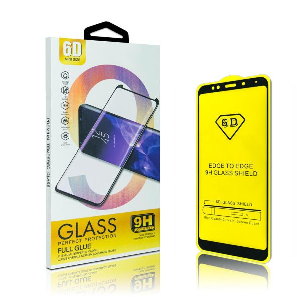 Premium Tempered Glass 6D für iPhone 7, 8, SE schwarz