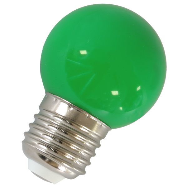 LED Birne E27, 1W, Kugellampe Deko-Licht grün